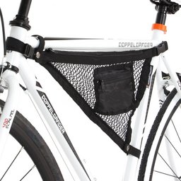 自転車のデッドスペースに乗車時の手荷物をまとめて入れられる「バイシクルハンモック」発売。