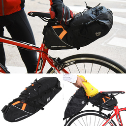 自転車旅で「あったら嬉しい」機能が満載。ロングライドに最適な大容量サドルバッグ発売。