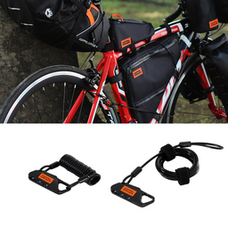自転車キャンプで、カギが洗濯ロープ代わりに！カラビナが多用途に使えるバイクパッキング用ロック発売。