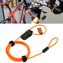 2mのワイヤー長で自在に施錠できる。通勤通学の駐輪時に使いたい“2個め”の自転車用ロックを発売。