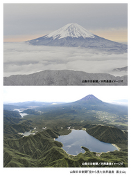 山梨日日新聞社の高画質な富士山空撮写真の販売を開始しました